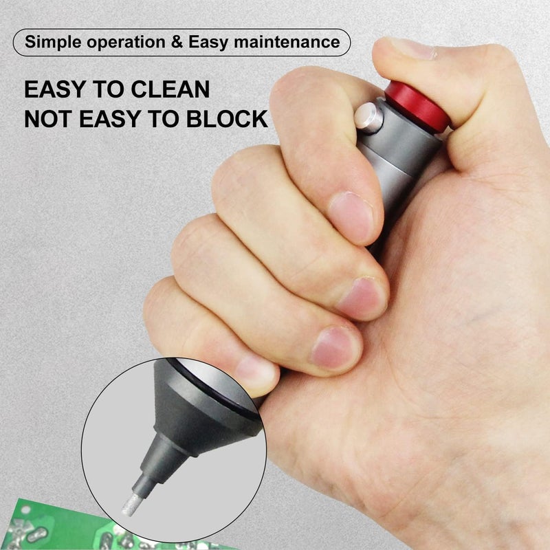 FrogBro Desoldering Pump Solder Sucker Solder Removal Tool Powerful Vacuum Suction and Heat-Resistant Nozzle - Image 3
